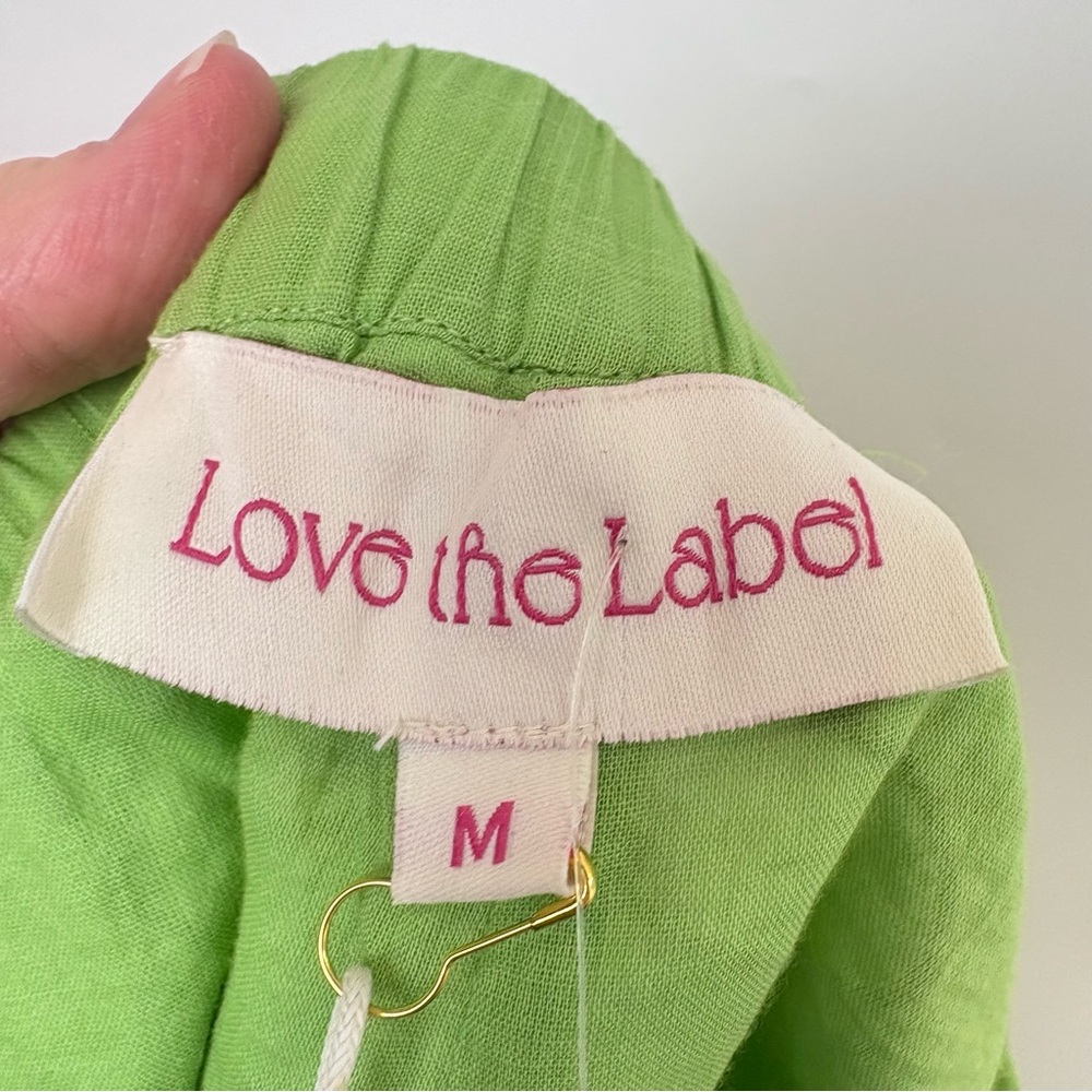 NWT Love the Label Juliet Shorts in Opaline Green White Applique - Picture 5 of 8